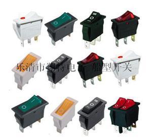 【樂清市翔特電子廠;KCD3黑色兩腳 三腳帶燈翹板開關(guān)】價格_廠家_圖片 -